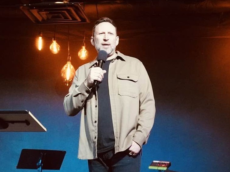 Pastor Andrew teaching at a Dunamis Church service